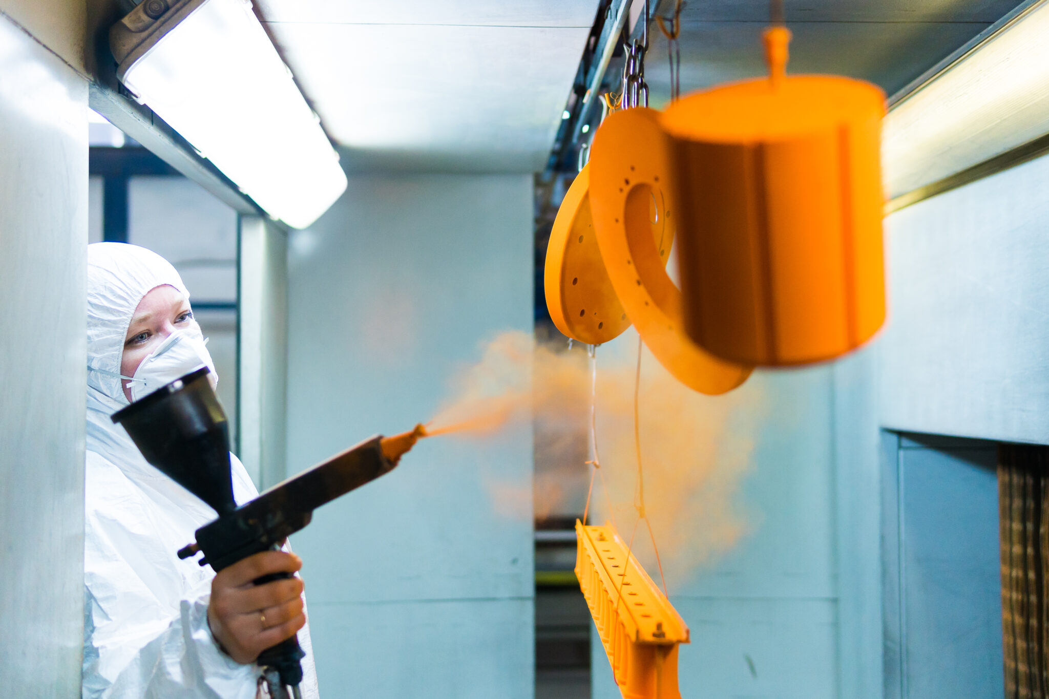 Orange Industrial Coating